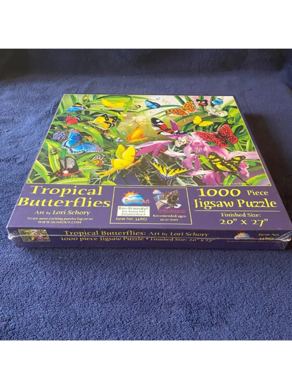 Sunsout 1000 piece Jigsaw puzzle Tropical Butterflies New Made in USA